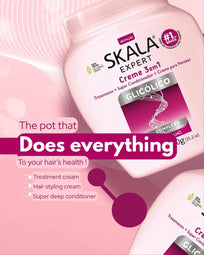 SALA Expert Cream with Glycolic Acid for Strengthening and Shining Hair 3 in 1 - 1000g
