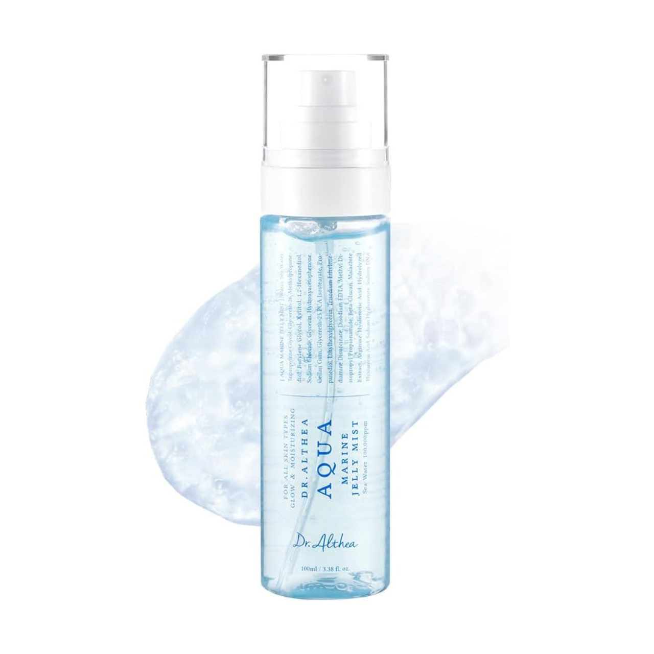 رذاذ أكوا مارين الجيلي المرطب والمهدئ للبشرة من د. ألثيا – 100مل