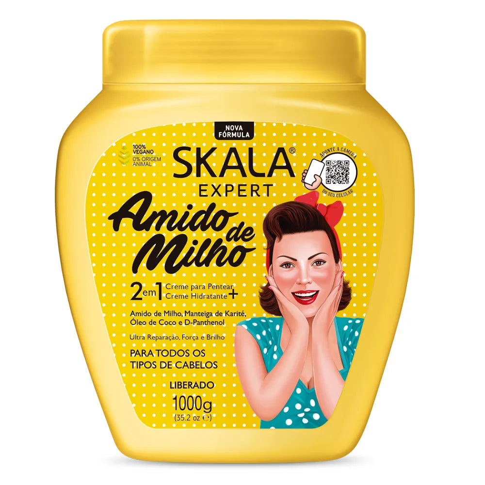 Scala Amido de Melho Hair Repair Cream with Corn Starch Extract - 1000g