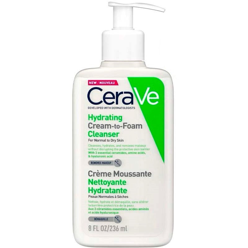 CeraVe Foaming Cleanser & Moisturizer for Dry to Normal Skin - 236 ml