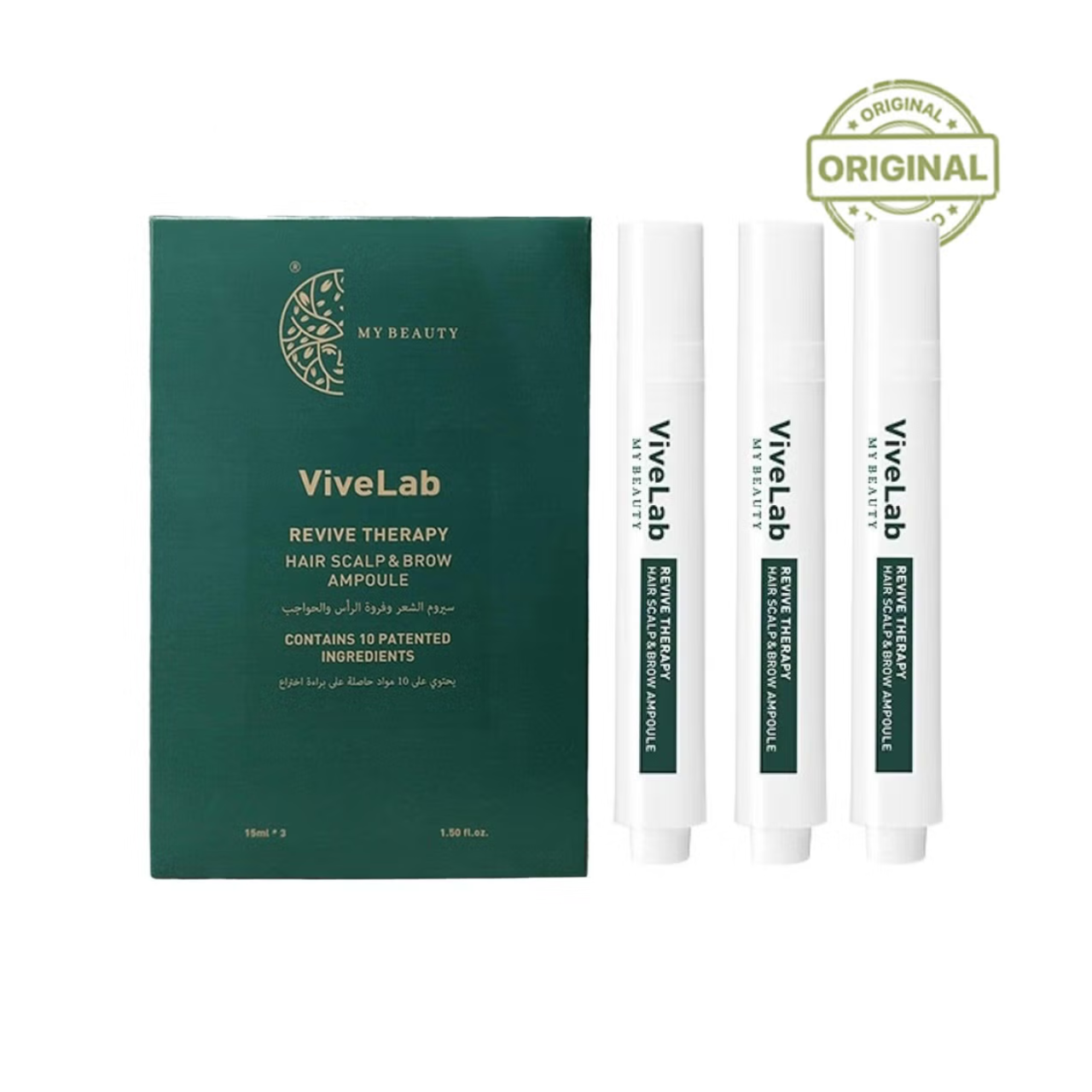 My Beauty Five Lab Hair, Scalp, and Eyebrow Serum Ampoule Set - 3 Pieces