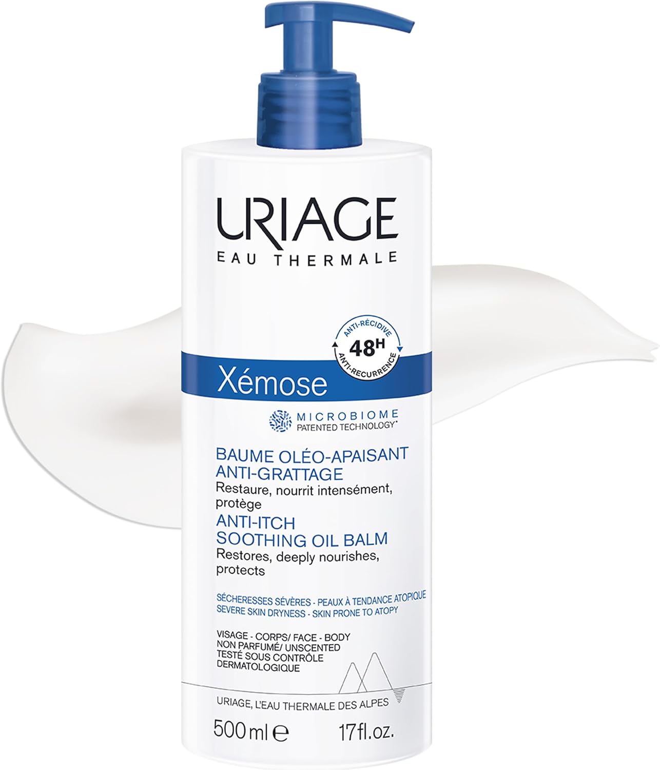 Uriage Xemose Soothing Anti-Itch Moisturizing Oil Balm - 500ml