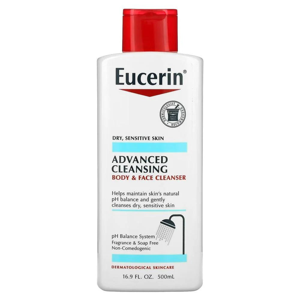 Eucerin Advanced Facial & Body Wash - 500ml
