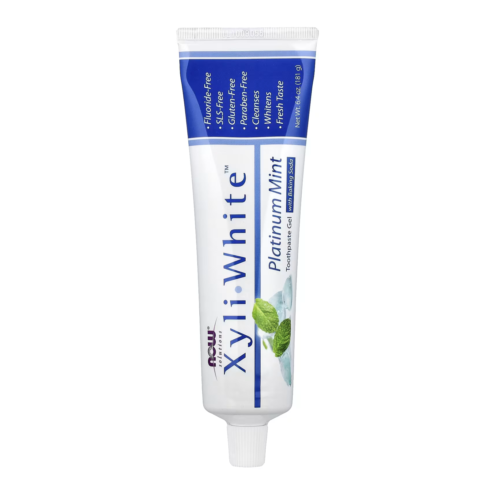 NOW Solutions XyliWhite Platinum Mint Toothpaste Gel with Baking Soda – 181g