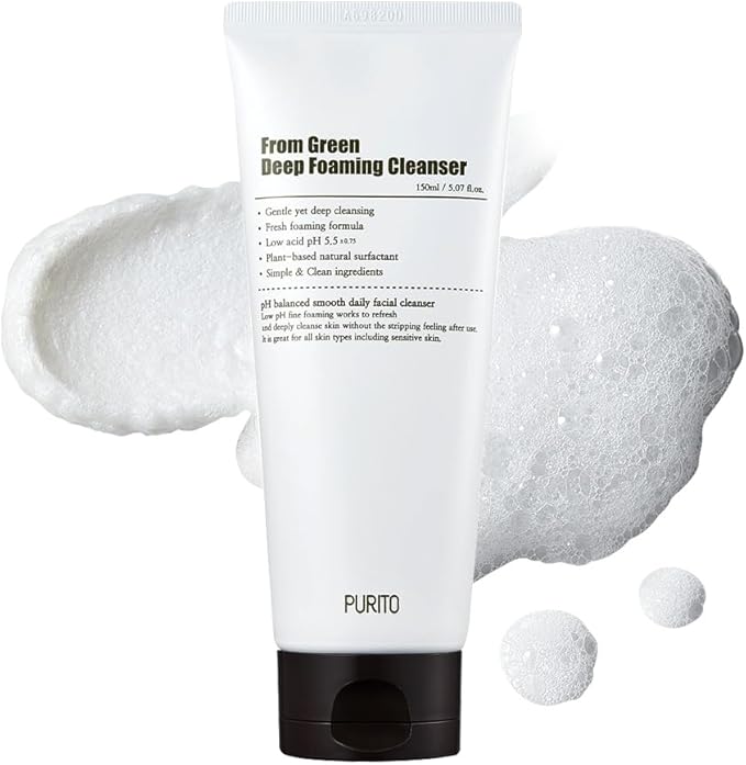 Purito Green Tea Deep Foam Cleanser - 150ml
