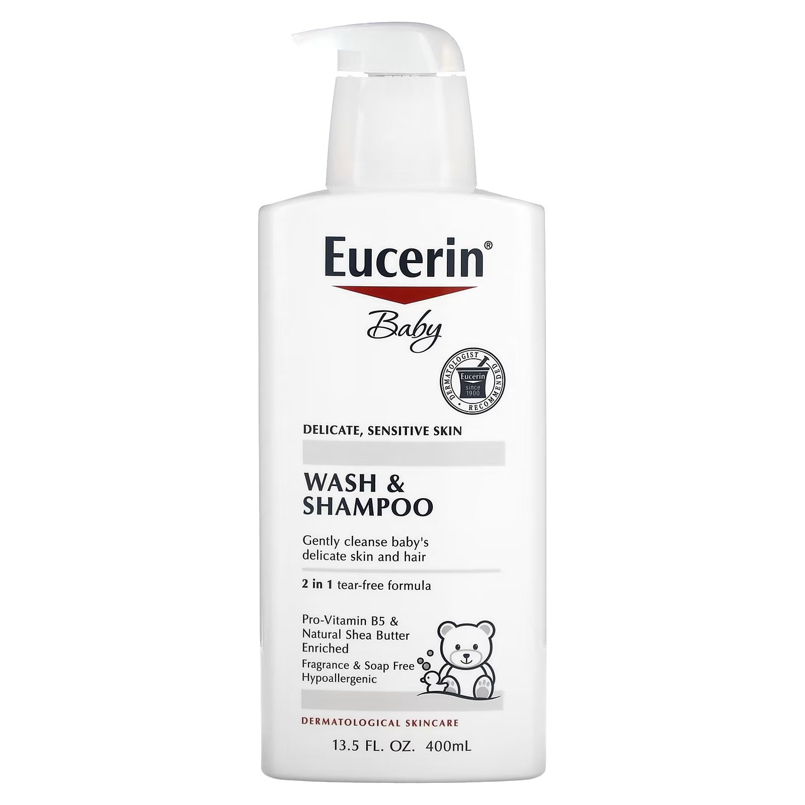 Eucerin Baby Wash and Shampoo 2in1 Tear Free Formula – 400ml