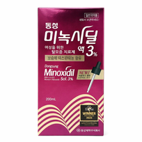 محلول مينوكسيديل 3% لعلاج تساقط الشعر للنساء من دونغ سونغ – 200مل