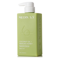 Medix 5.5 Body Cream for Nourishing and Moisturizing Skin with Coconut Oil and Manuka Honey – 444ml