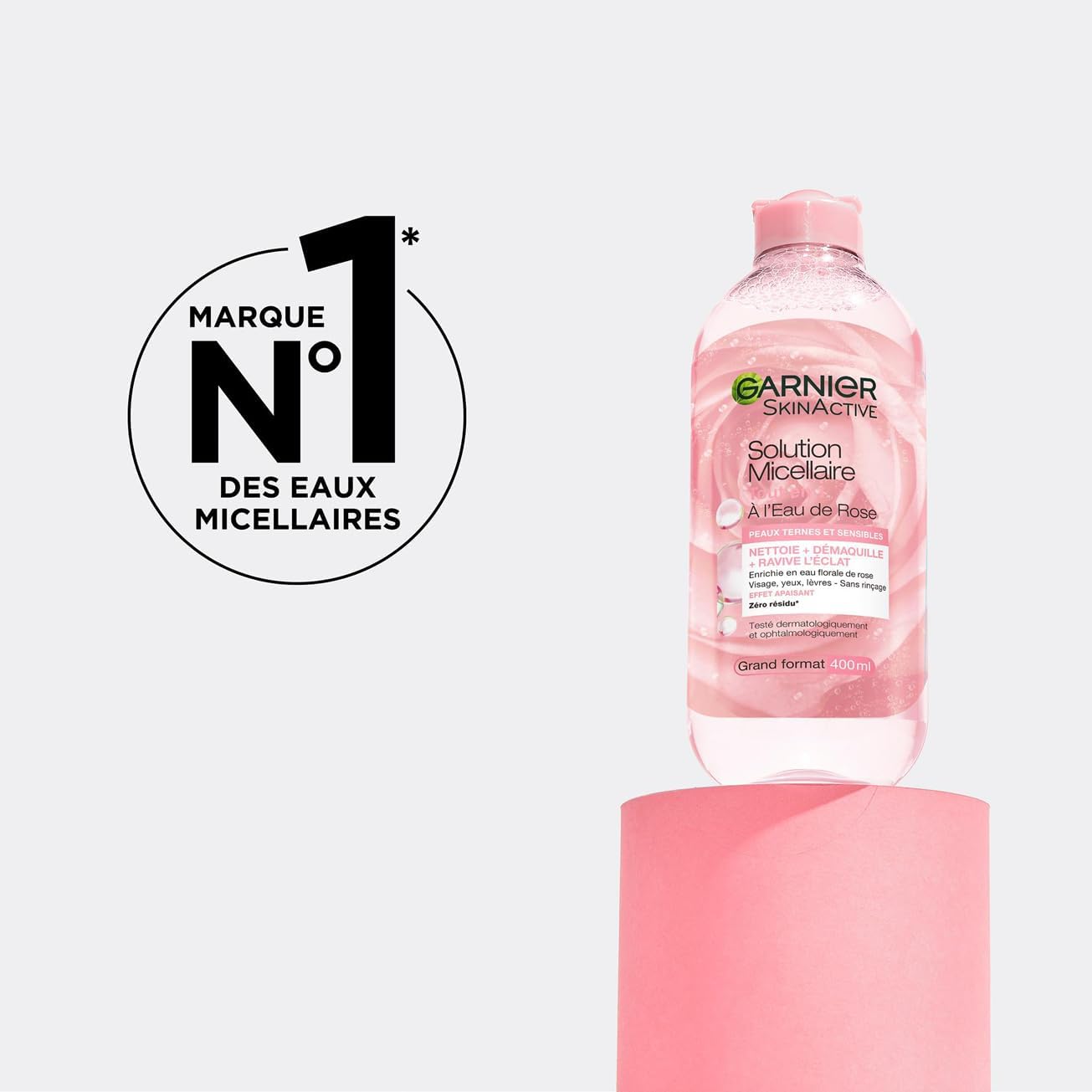 Garnier Micellar Water with Rose Water to Remove Makeup and Refresh the Skin - 400ml
