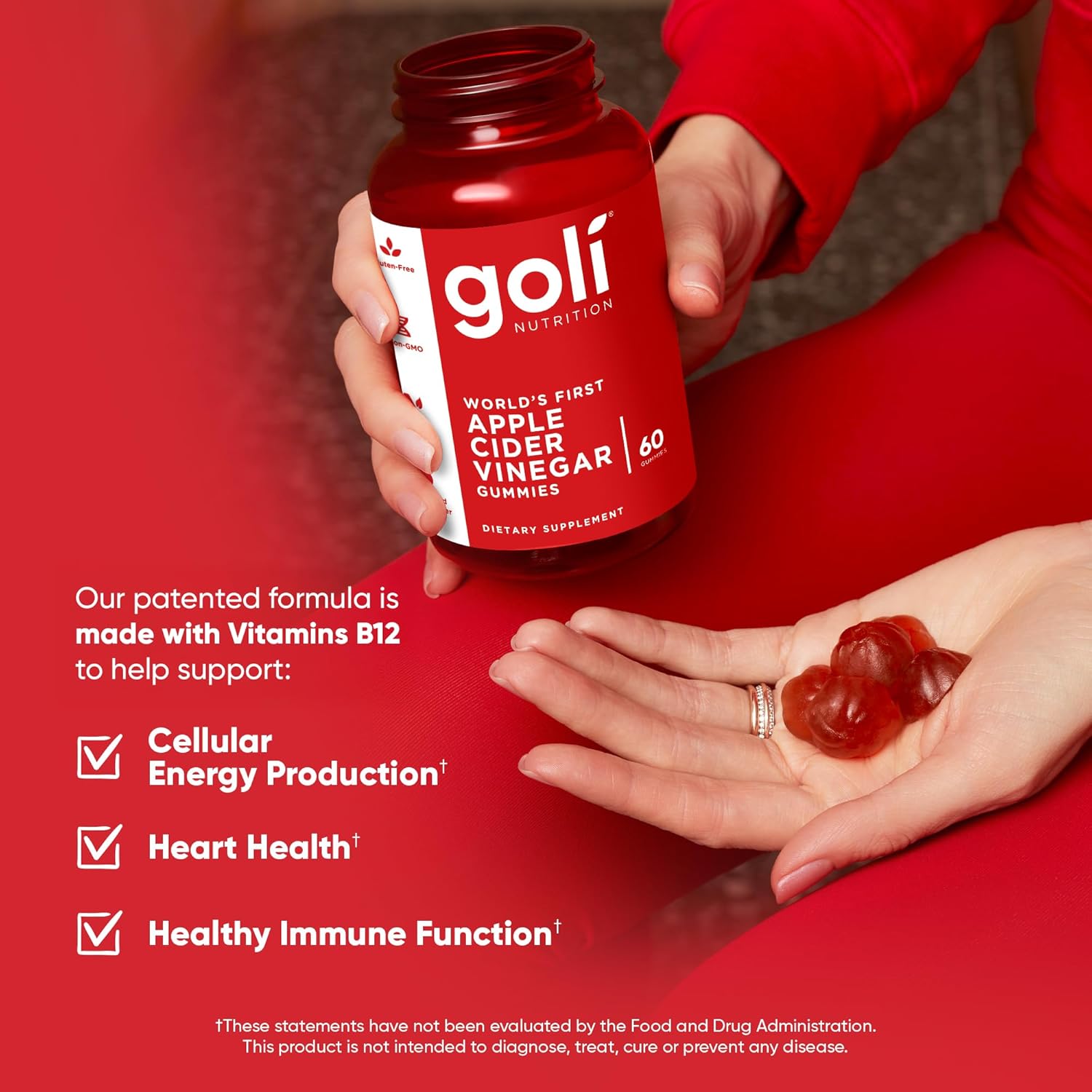 Goli Nutrition Apple Cider Vinegar Gummies – 60 Count
