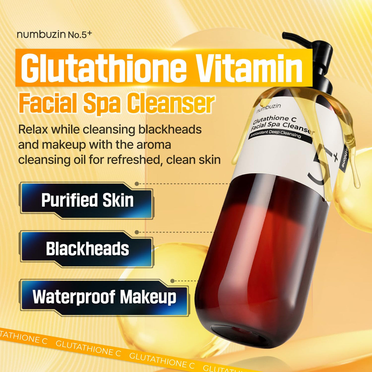 Numbozene No. 5+ Glutathione C Facial Wash - 200ml