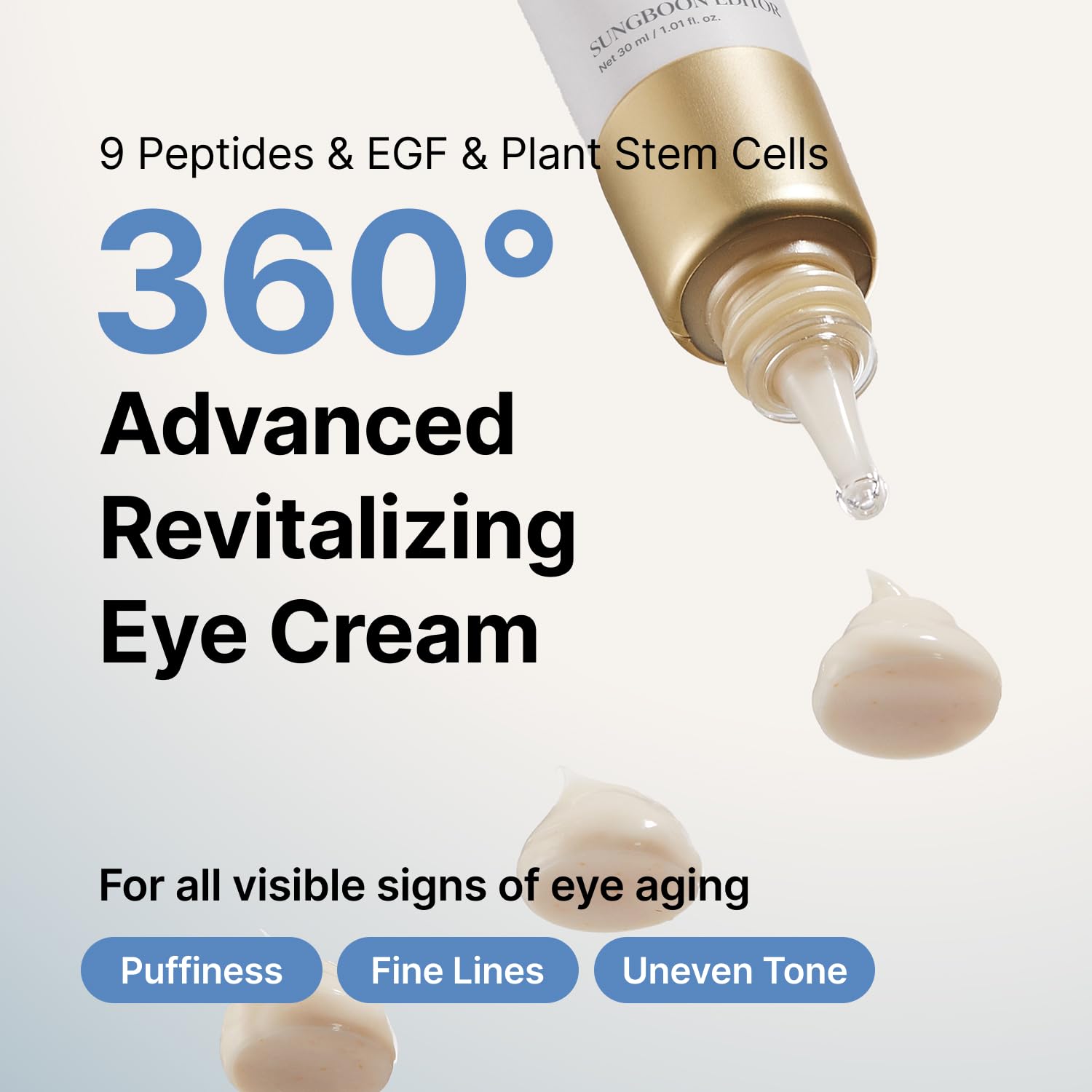 SUNGBOON EDITOR Silk Peptide EGF Intensive Eye Cream – 30ml