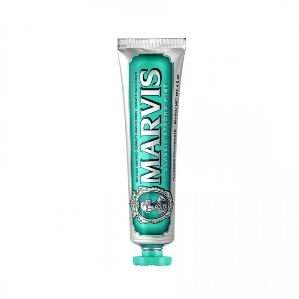 معجون تبييض الأسنان بنكهة النعناع القوي من مارفيس -
