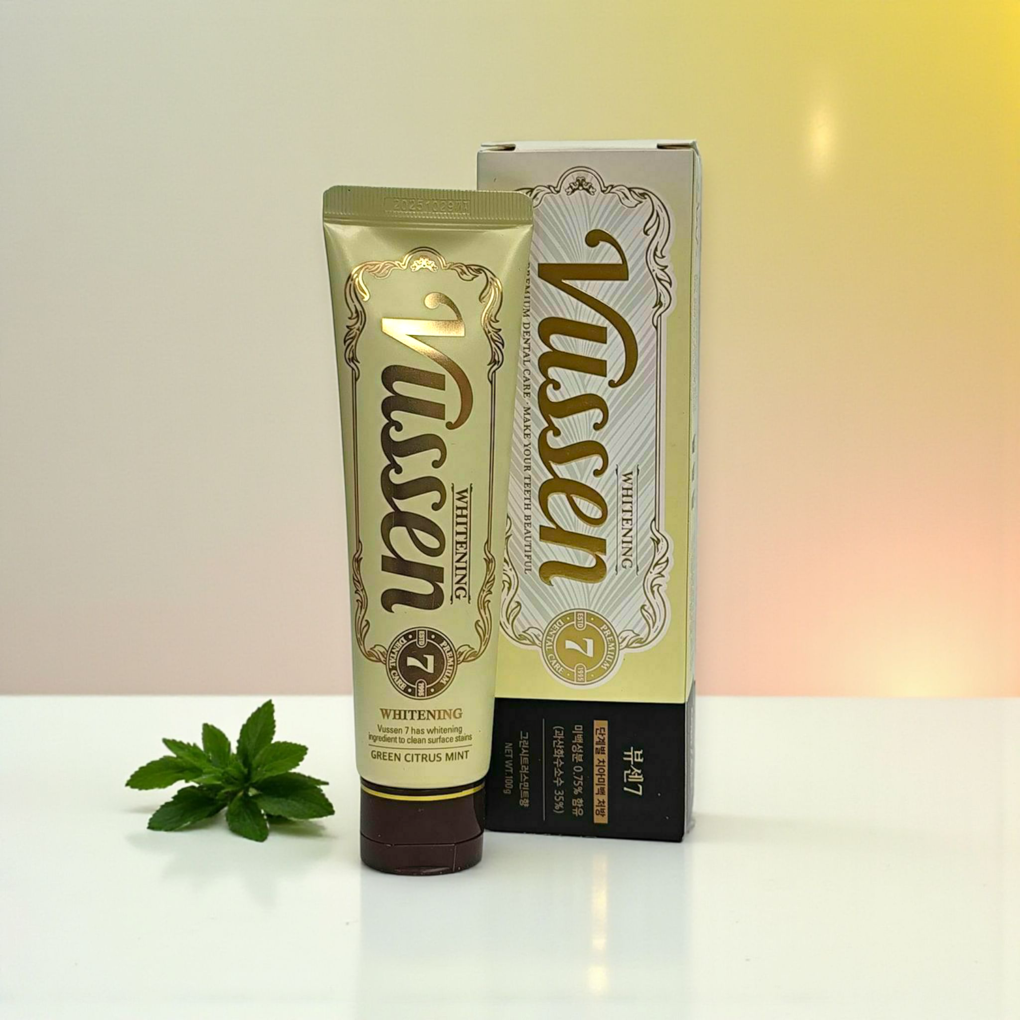 معجون فوسن 7 لتبييض الاسنان بنكهة الحمضيات الخضراء والنعناع – 100جم