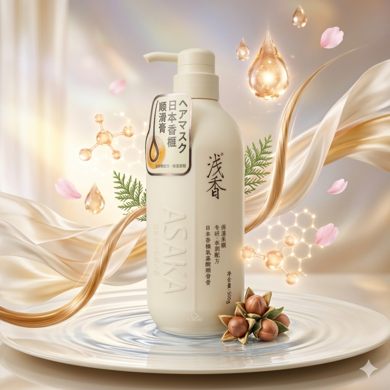 Asaka Japanese Amino Acid Conditioner for Hydration and Softening – 500g