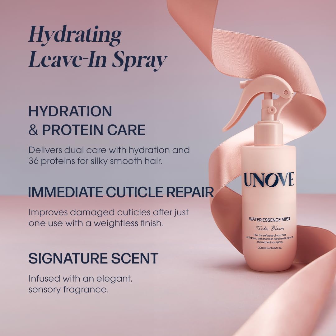 Unov Essence Water Spray for Moisturizing and Smoothing Hair – 200ml