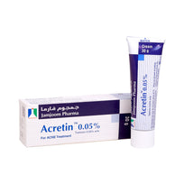 Acretin 0.05% Cream for Acne Treatment from Jamjoom Pharma - 30g