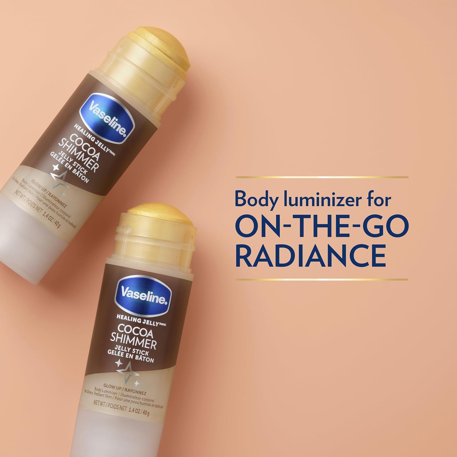 Vaseline Cocoa Butter Jelly Stick Moisturizing Body Balm - 40g