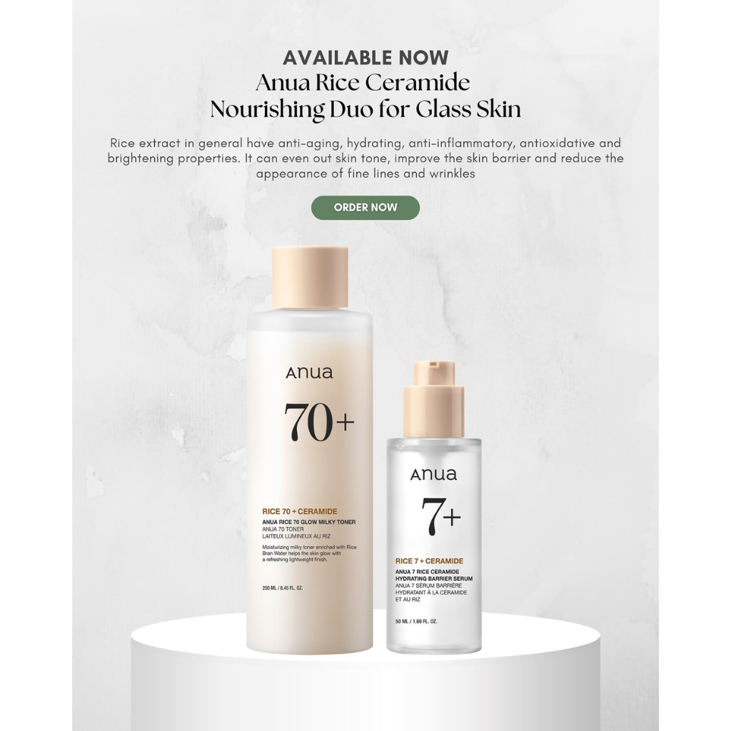 Anwa Rice Extract Daily Radiance Duo Set – 2 Pieces