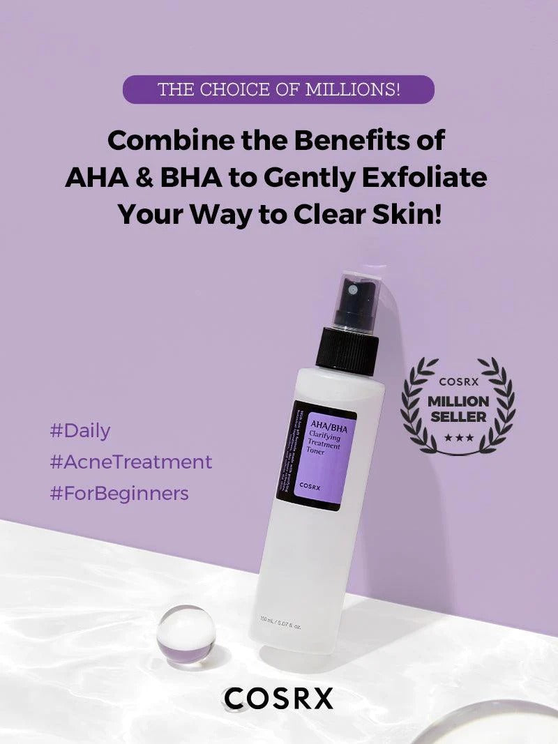 COSRX Alpha & Beta Hydroxy Acid Skin Toner for Texture Improvement and Treatment