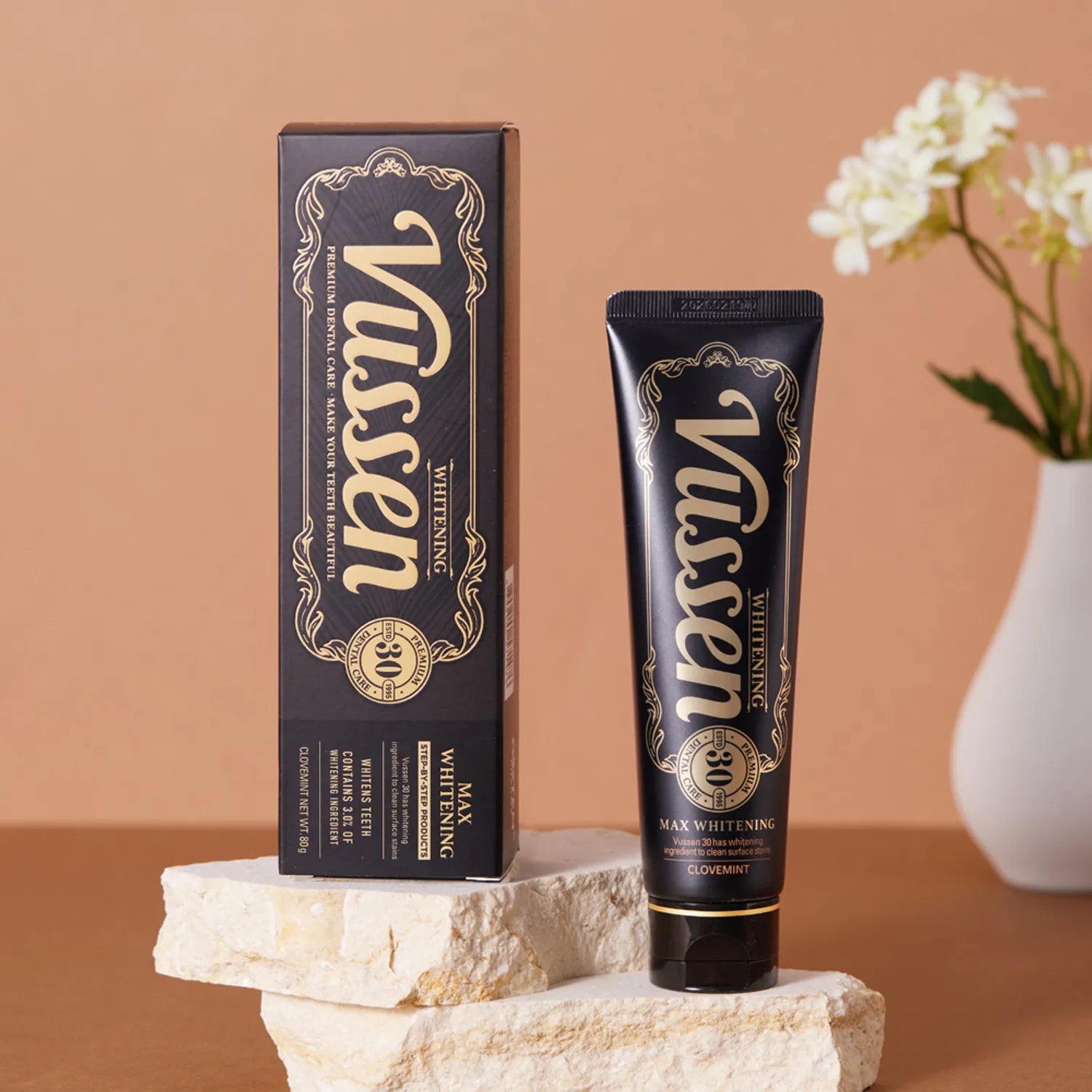 معجون فوسن 30 لتبييض الأسنان بنكهة النعناع والقرنفل – 80جم