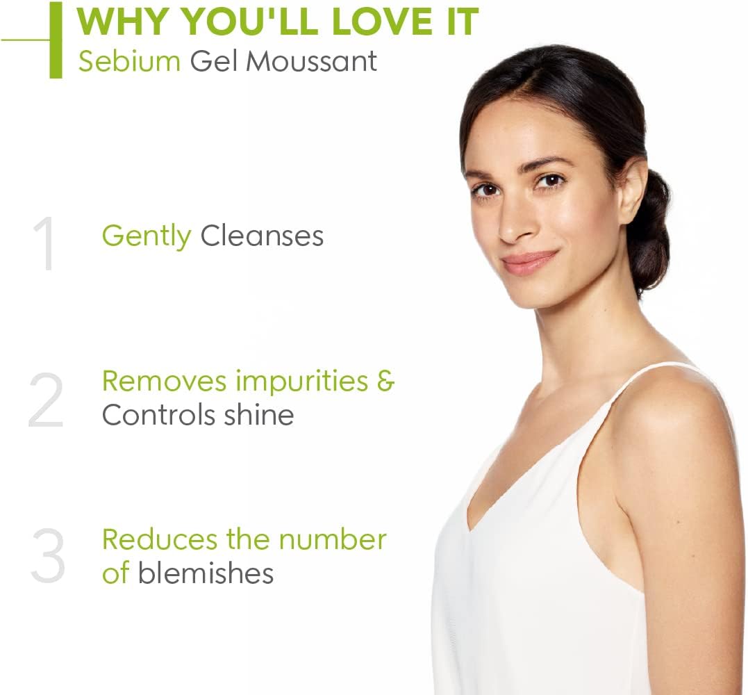 غسول جل بيوديرما سيبيوم الرغوي لتنقية البشرة الدهنية والمختلطة – 200مل