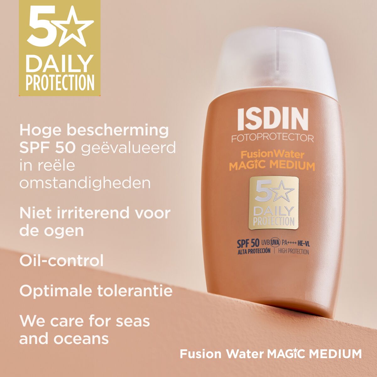 Isdin Photoprotector Magic Water Sunscreen Medium Tint - 50ml