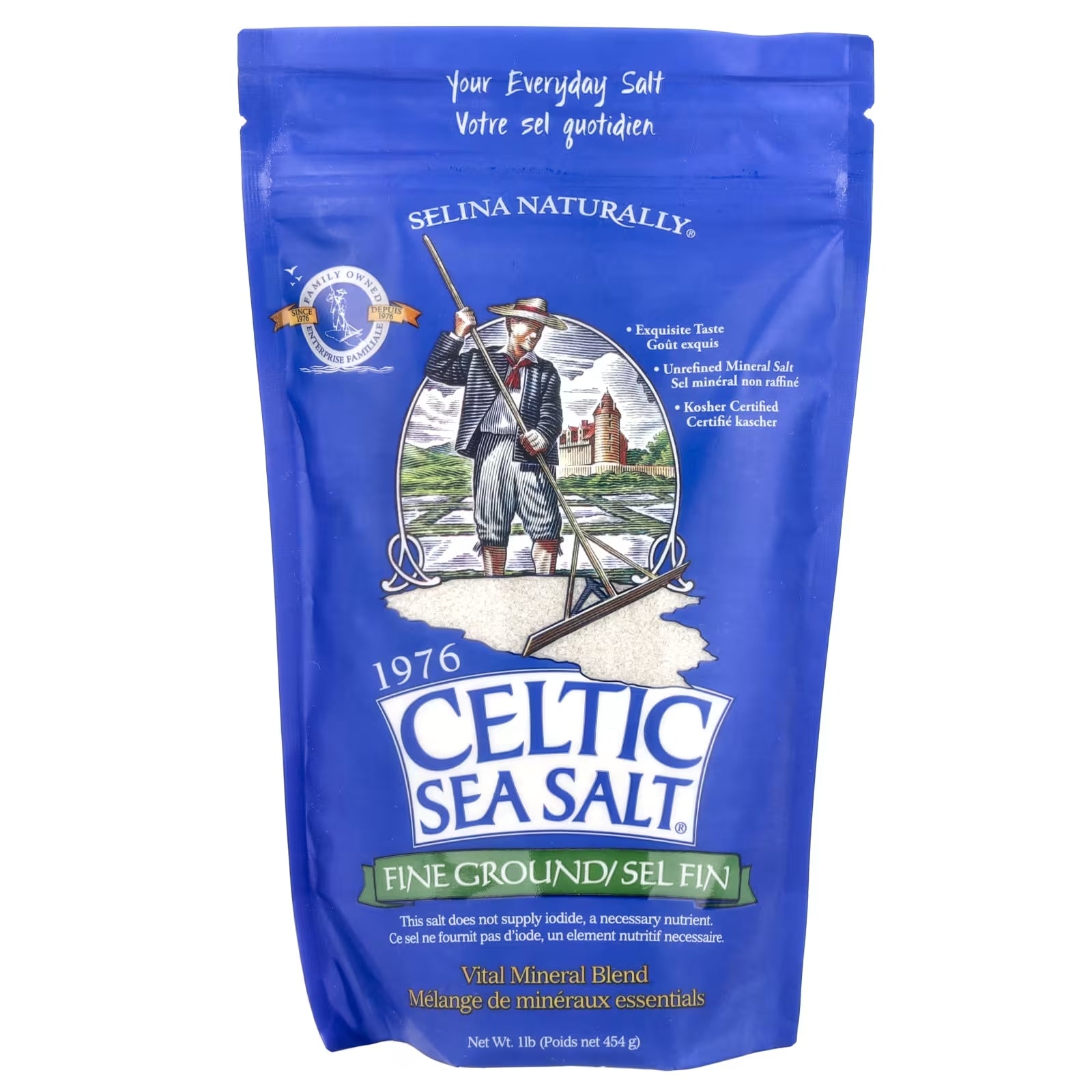 Selena Naturally Fine Celtic Sea Salt - 454g