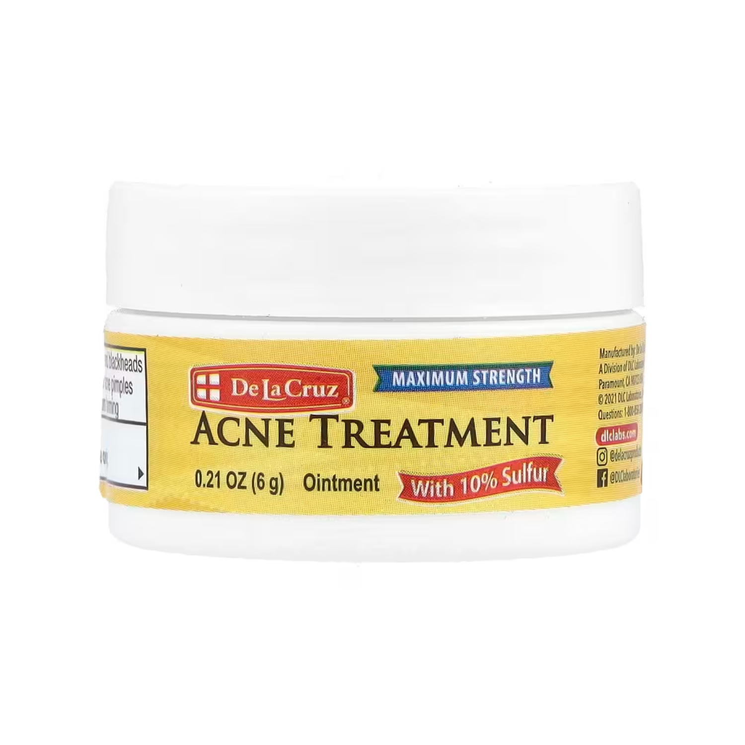 De La Cruz 10% Sulfur Ointment for Acne - 6g