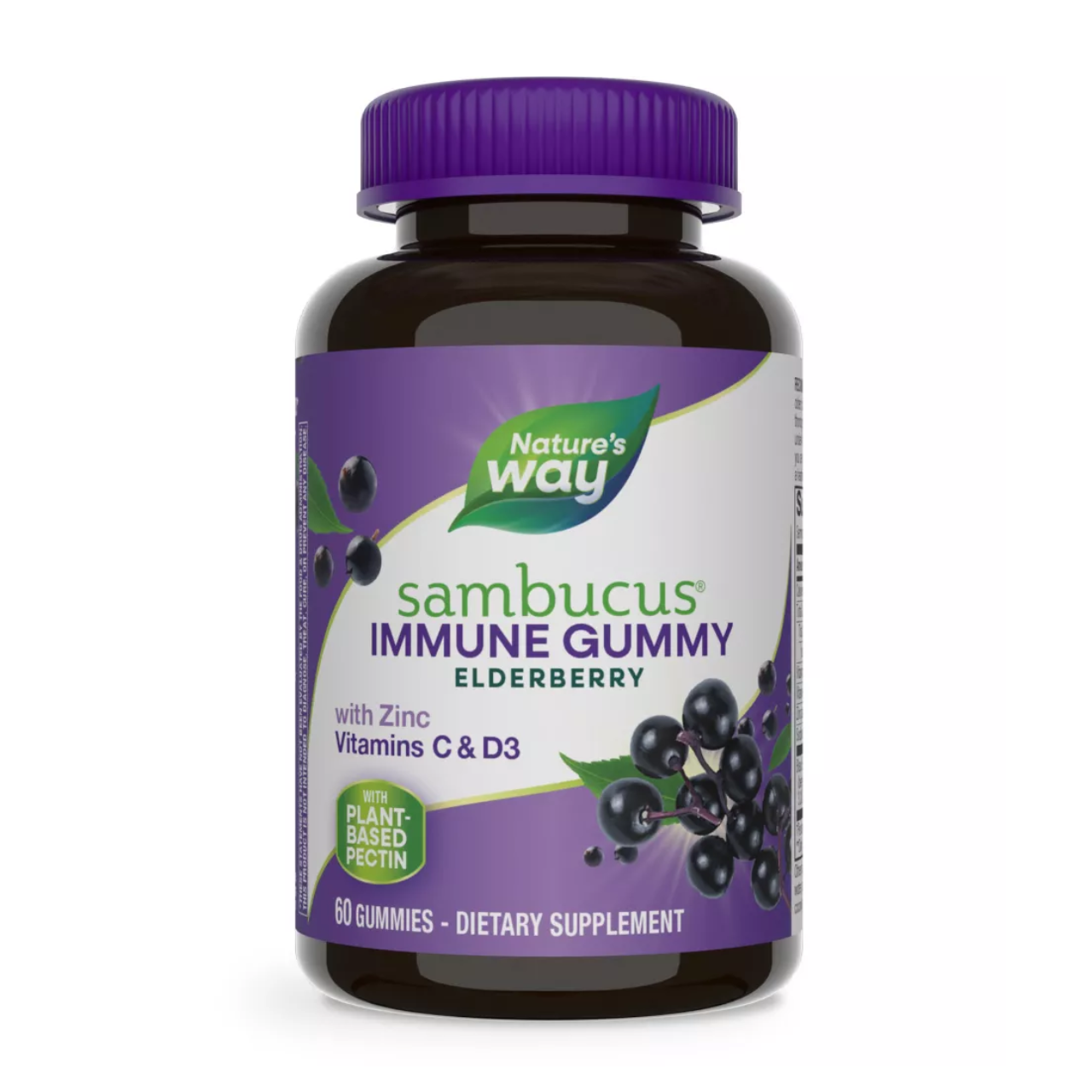 Nature's Way Black Elderberry Immune Support Supplement - 60 Tablets