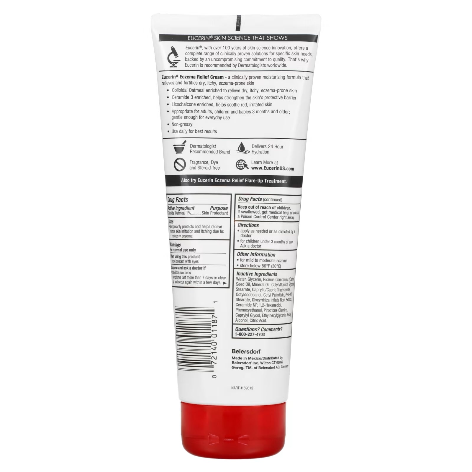 Eucerin Eczema Relief Body Cream Fragrance Free - 226g