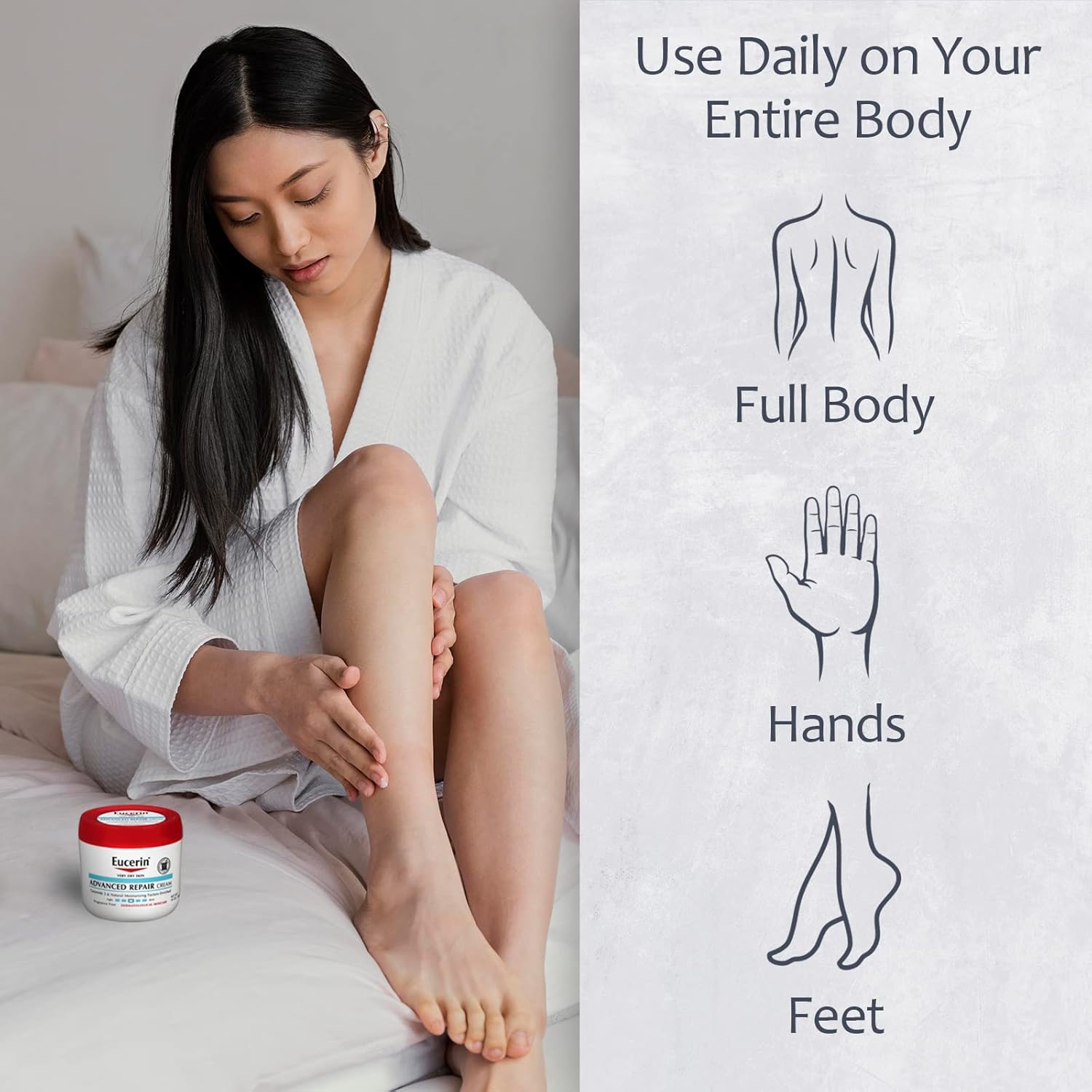 Eucerin Advanced Repair Moisturizing Cream for Very Dry Skin - 454g