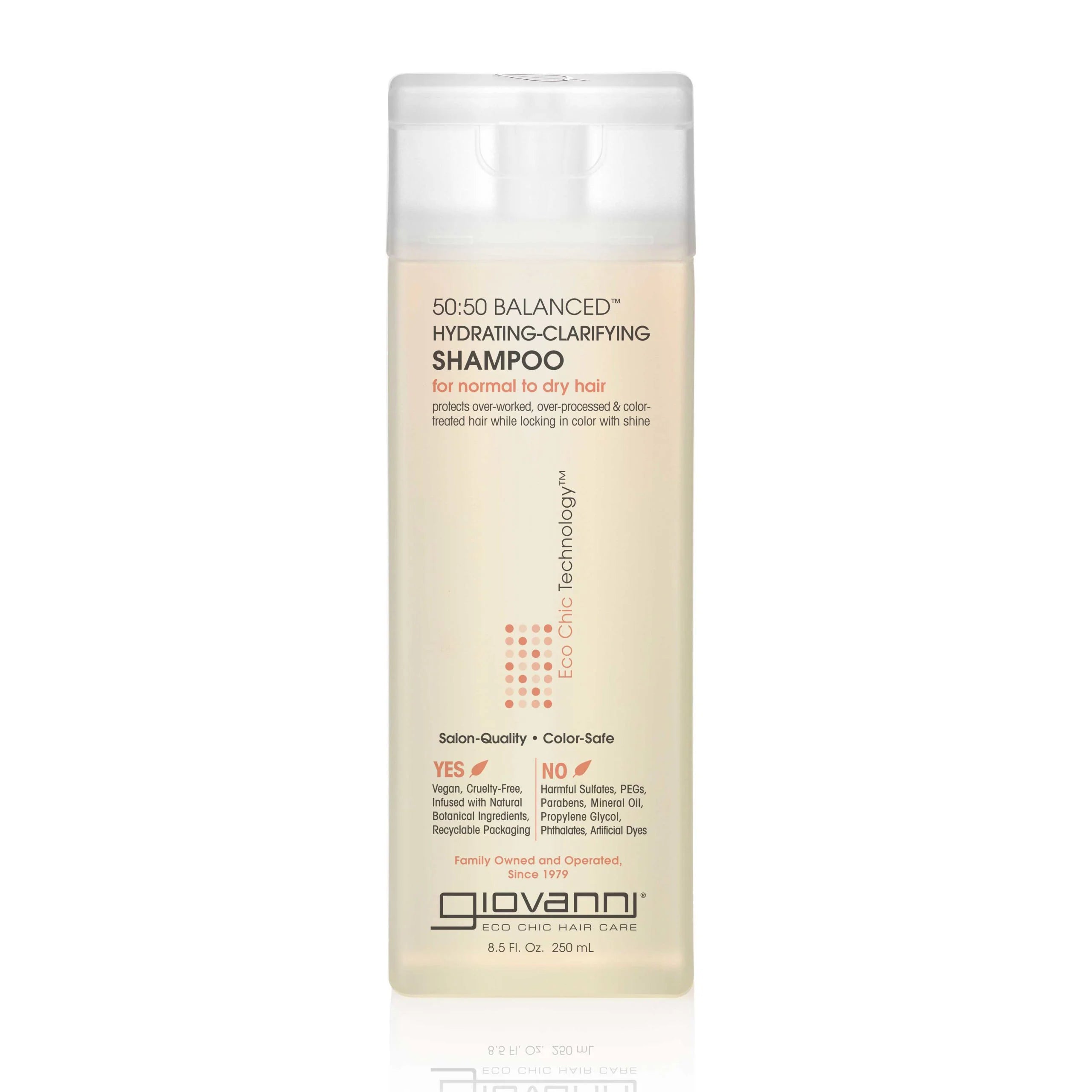 Giovanni 50:50 Balanced Hydration & Clarifying Shampoo for Normal to Dry Hair - 250ml