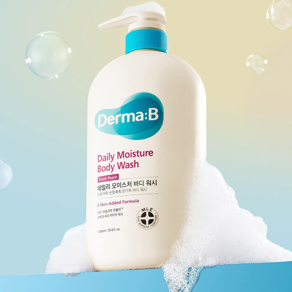 غسول يومي مرطب للجسم برائحة الخوخ المنعش من ديرما بي – 1000مل