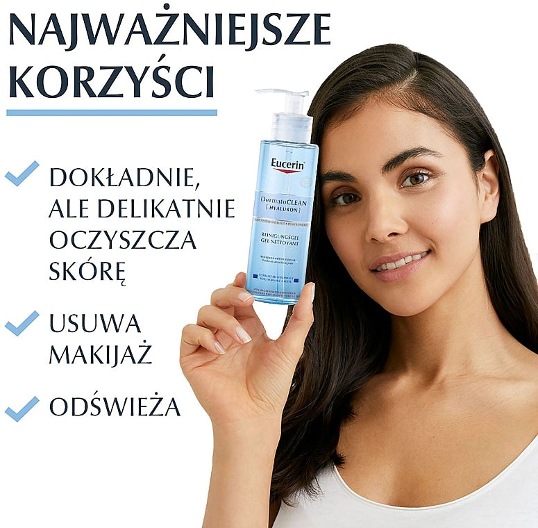 Eucerin Dermatoclean Hyaluron Cleansing Gel for Sensitive Skin - 200ml