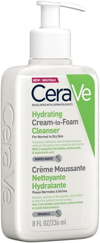 CeraVe Hydrating Cream-to-Foam Cleanser – 236 ml