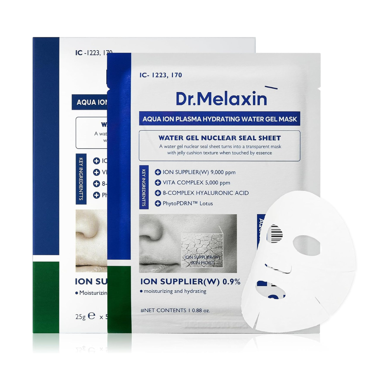 Dr. Melaxin Plasma Ionic Hydrating Water Gel Mask – 5 pieces
