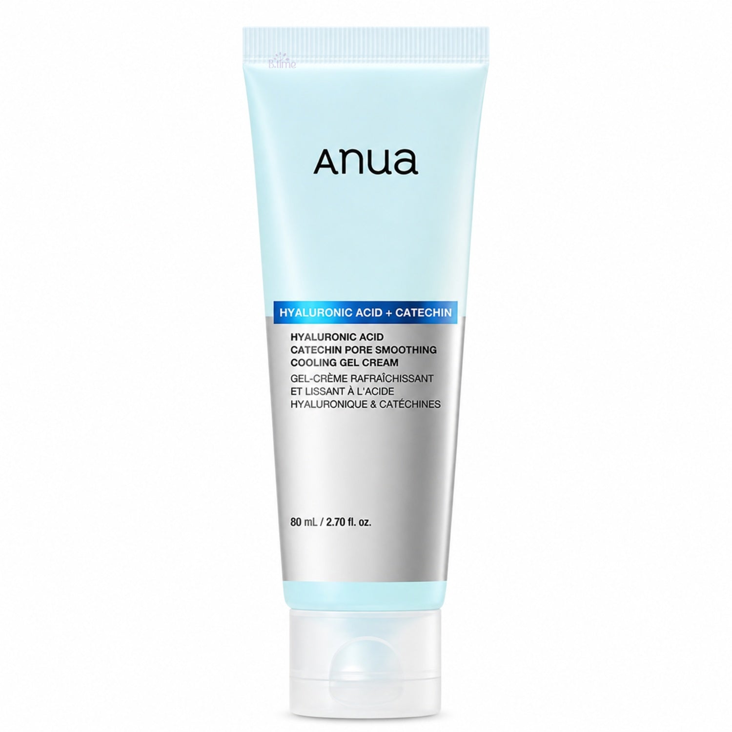 Anua Hyaluronic Acid + Catechin Pore Smoothing Cooling Gel Cream – 80m – بيوتي تايم