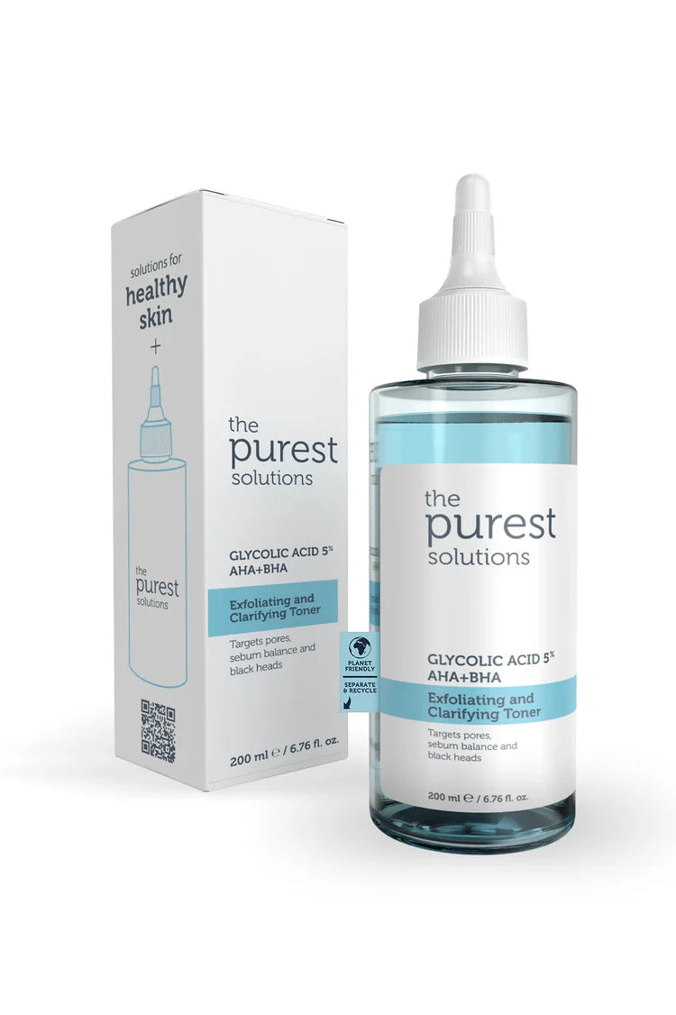 Energizing, exfoliating and pore-tightening toner with glycolic acid to renew and purify the skin.