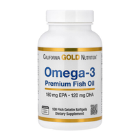 California Gold Nutrition Omega-3 Premium Fish Oil – 100 Fish Gelatin Softgels