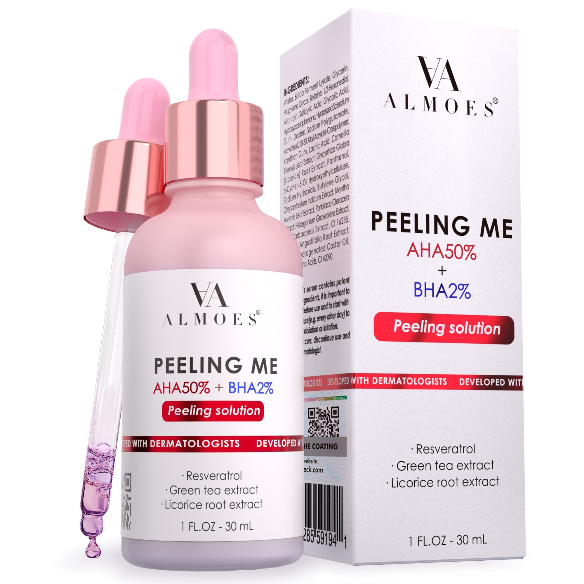 AHA 50% + BHA 2% Moisturizing Solution - 30ml
