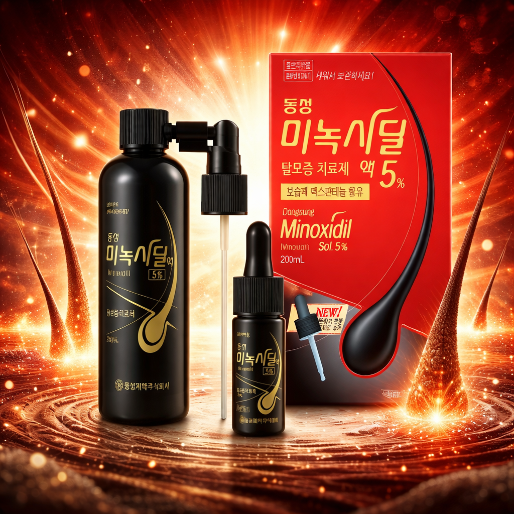 محلول مينوكسيديل 5% لعلاج تساقط الشعر من دونغ سونغ – 200مل