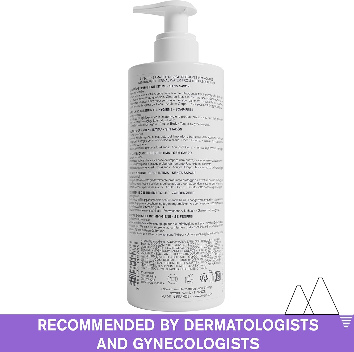 Uriage Refreshing Intimate Care Gel - 500ml