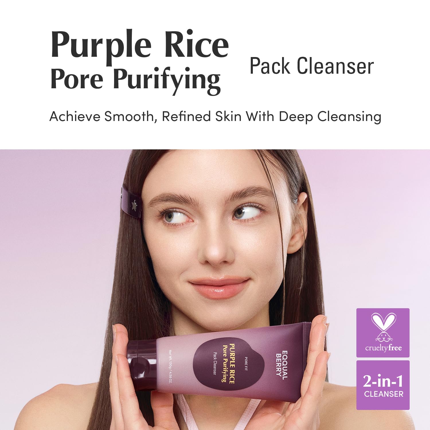 EcoBerry Purple Rice Pore Refining Cleanser &amp; Mask – 130g