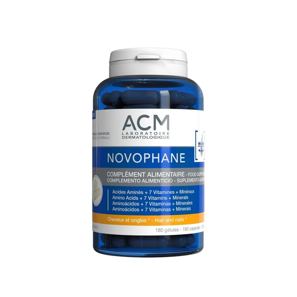 ACM Novofan Capsules - 180 Capsules, a dietary supplement for strengthening hair and nails