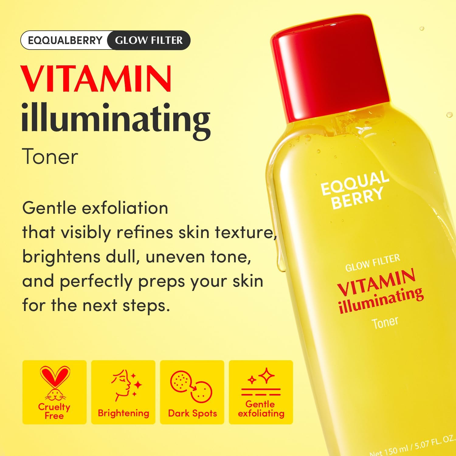 Equalberry Illuminating Vitamin Toner for Radiant Skin - 150ml