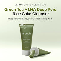 Arencia Green Tea + LHA Deep Pore Rice Cake Cleanser – 150 g