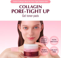 Ecoberry Pore Tightening Gel Toner Pads with Collagen – 60 Pads