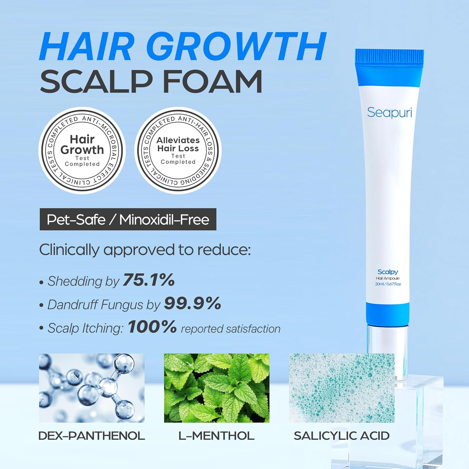 新品未使用【4点セット】seapuri(シーピュリ)スキンケア Siapore Hair Growth & Scalp Treatment Serum - 20ml – بيوتي تايم