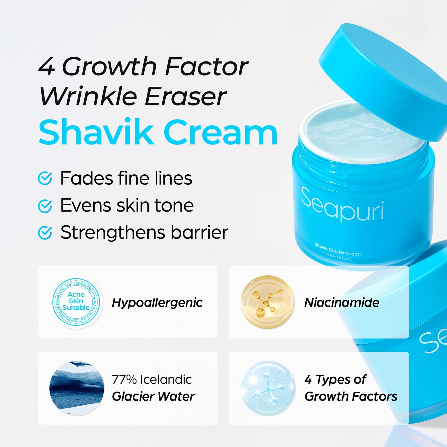 Sapori Shea Moisturizing Cream Glacier - 50ml – بيوتي تايم